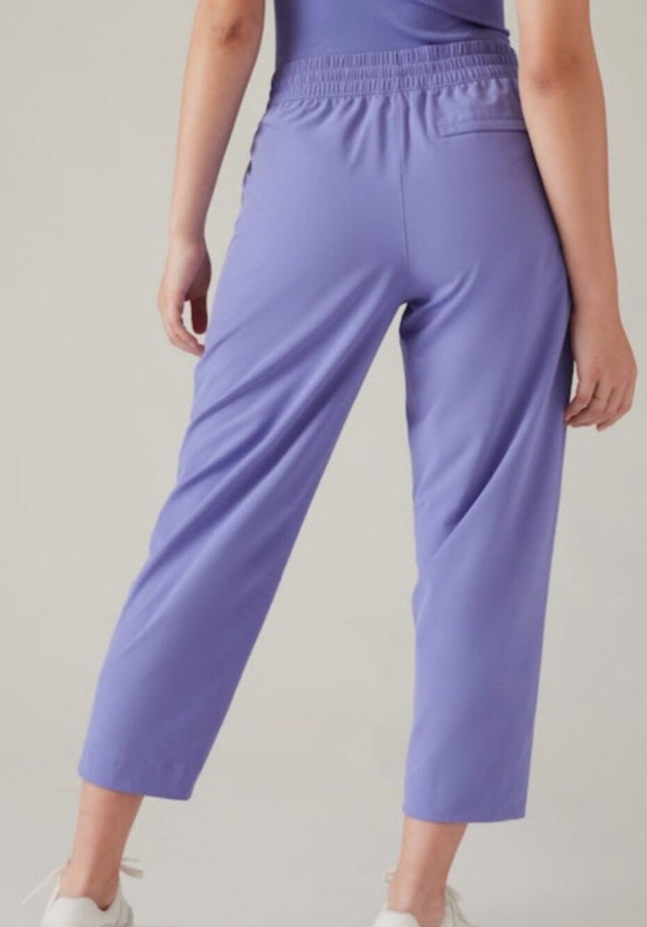 Athleta Plus Size Arrival Pants Purple Ankle Length Size 20W